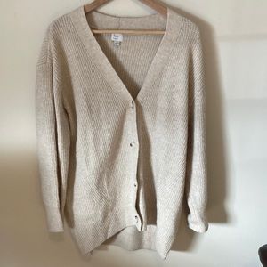 A New Day Oversized Cardigan Oatmeal Small